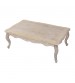 Lille Oak Wood Plywood Veneer White Washed Finish Coffee Table